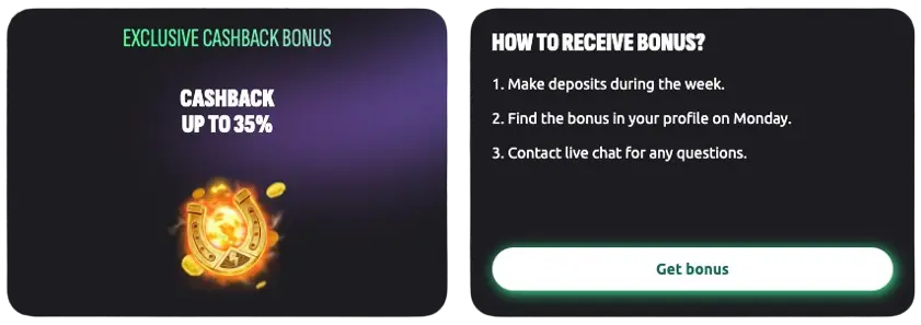 Hexabet Casino Cashback